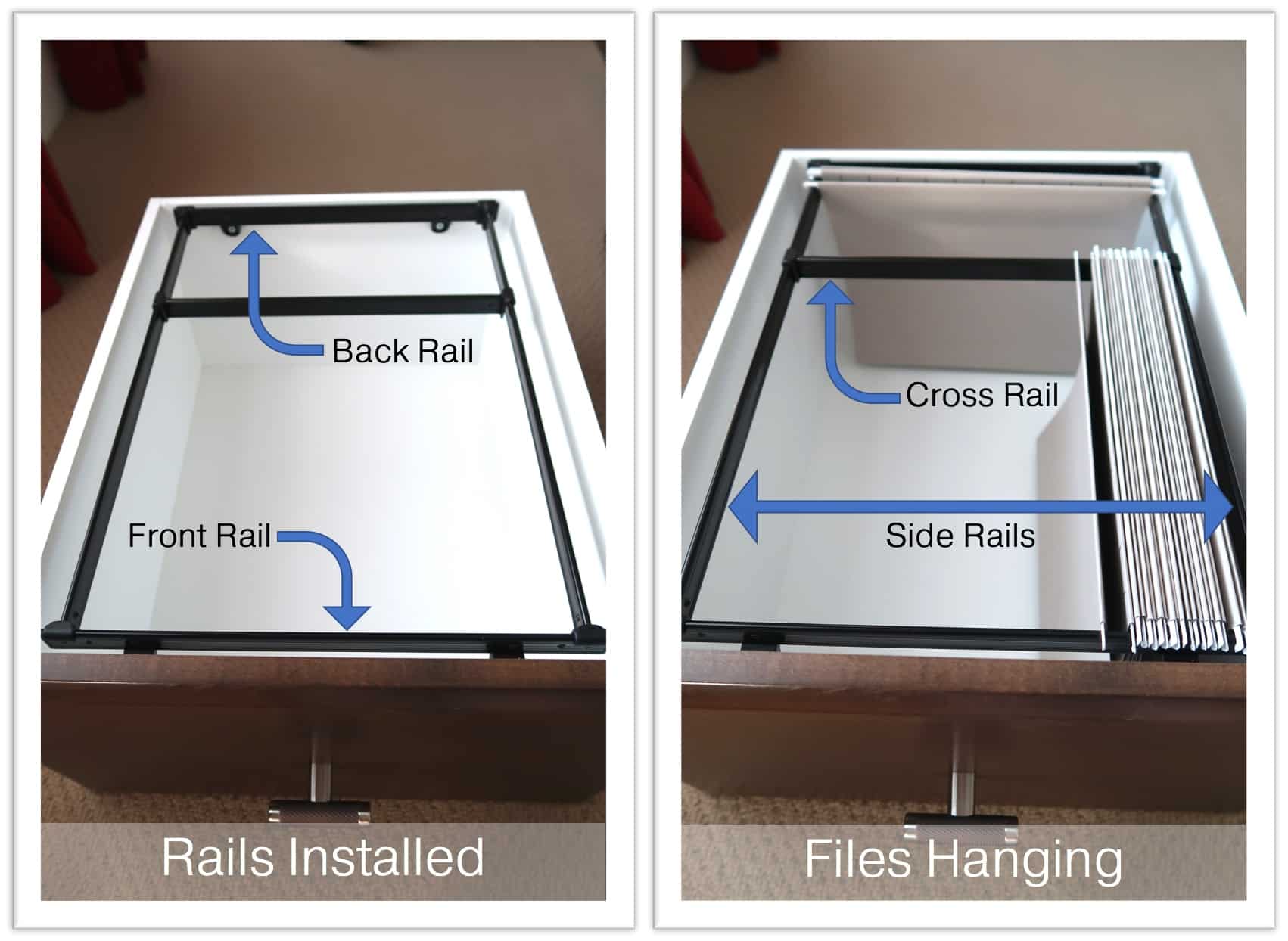 Hanging File Rails Installed