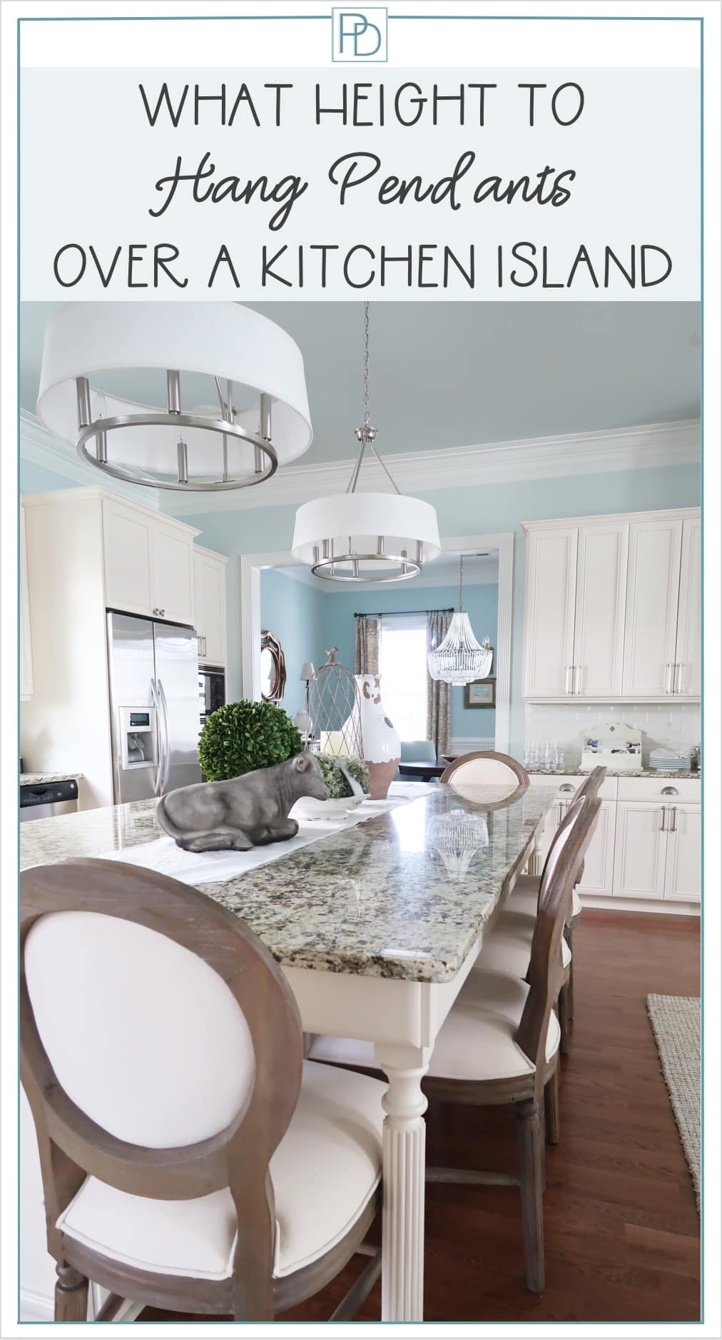 What Height To Hang Those Lights, Chandelier Height Over Kitchen Island