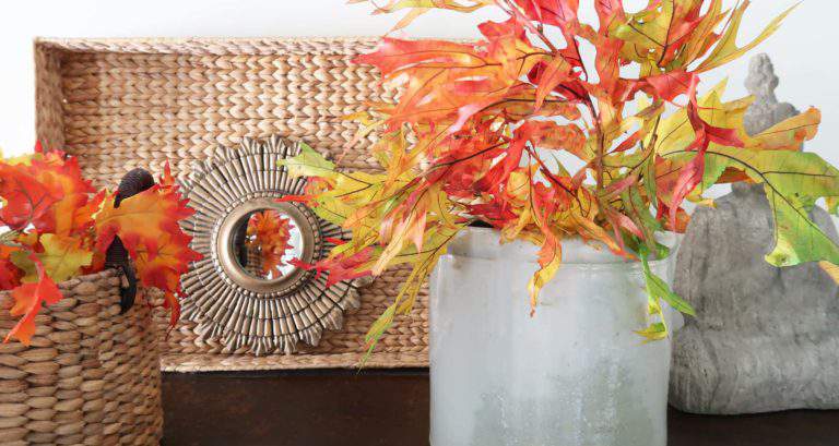 Using Fall Leaves in Home Decor