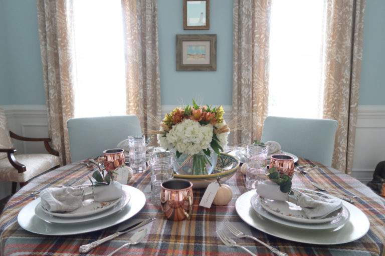 Last Minute Thanksgiving Table Courtesy of Your Closet
