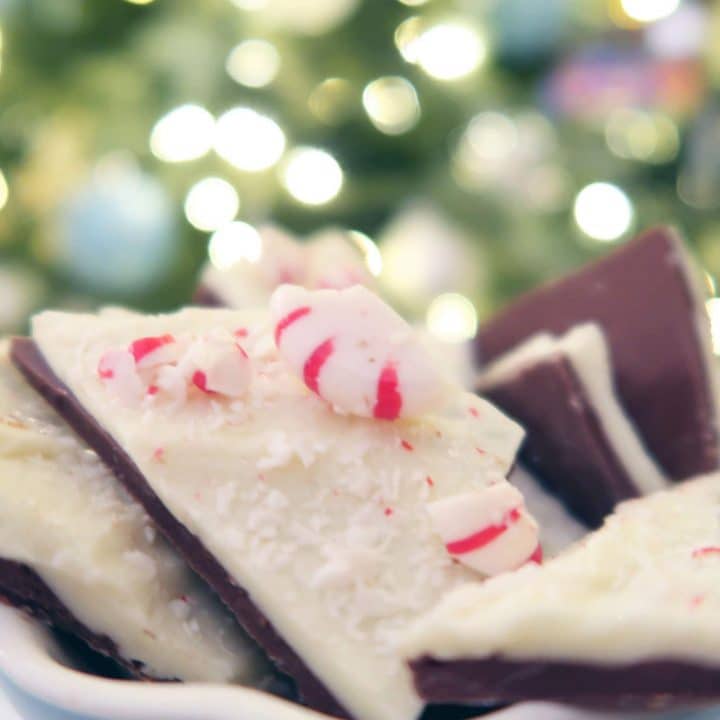 Easy 2-Layer Chocolate Peppermint Bark | Porch Daydreamer