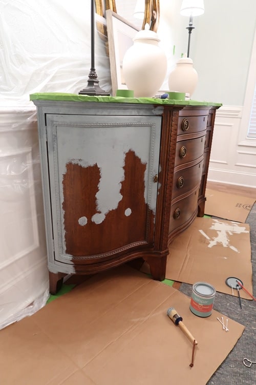 Yes You Can Use Chalk Paint Over Stain, How To Paint Over Brown Furniture White Without Brush Marks
