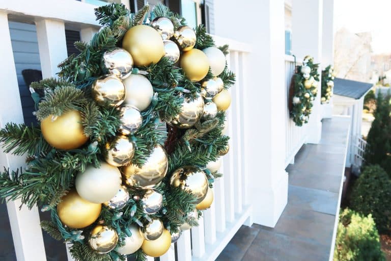How-To Hang Christmas Wreaths and Garland on a Railing
