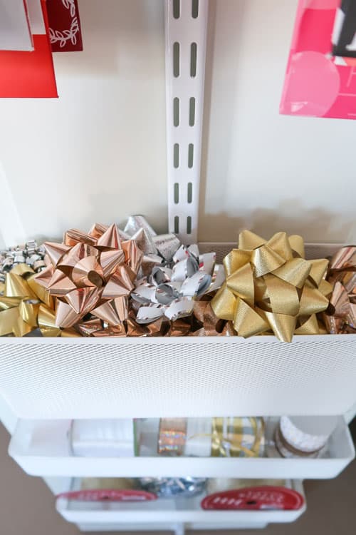 DIY a gift-wrapping station in a closet! - A girl and a glue gun