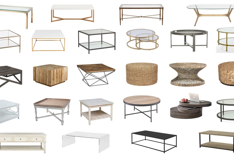 Coffee Tables Choose The Right Size, Small Coffee Tables For Sectionals