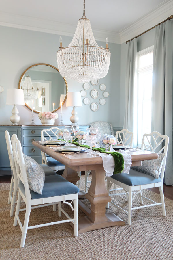 spring-ladies-garden-lunch-table-setting-blue-dining-room-white-chippendale-chairs