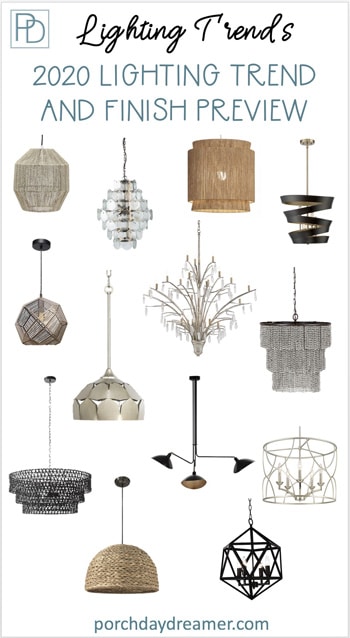 Predicting 2020 Lighting Trends and Finishes | Porch Daydreamer