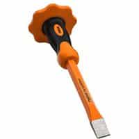 Finder 12-Inch Heavy Duty Flat Chisel With Hand Protection, Flat Head, Demolishing/Masonry/Carving/Concrete Breaker Chisels