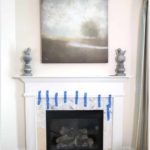 How to tile directly over marble fireplace surround budget friendly DIY before and after fireplace