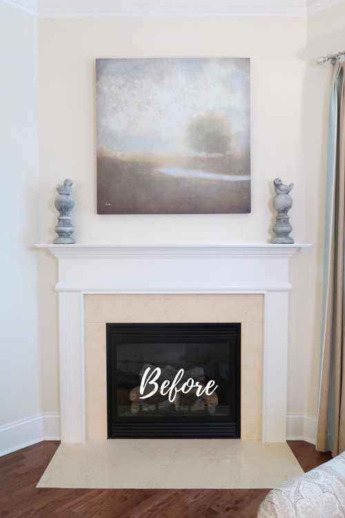 Tile Over A Marble Fireplace Surround, How To Cover A Marble Fireplace Surround