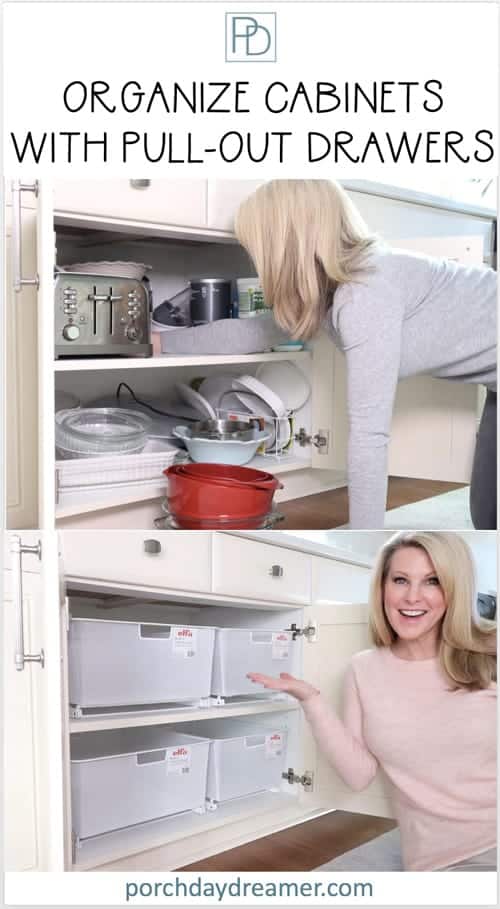 Organize Cabinets With Pull Out Drawers, How To Install Kitchen Pull Out Drawers