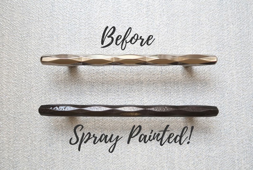 Spray Paint Cabinet Hardware, How To Remove Paint From Dresser Handles
