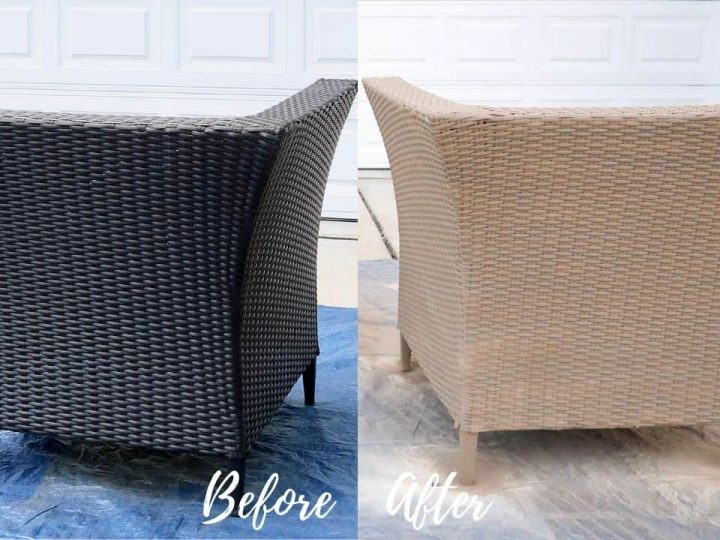 How To Spray Paint Outdoor Resin Wicker Furniture Porch Daydreamer - How To Paint Rattan Outdoor Furniture