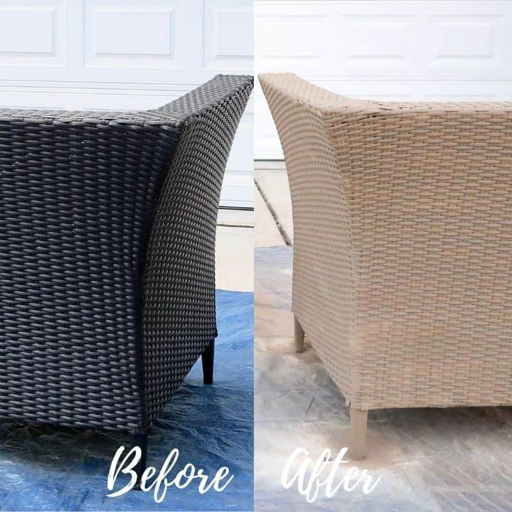 How To Spray Paint Outdoor Resin Wicker Furniture Porch Daydreamer - How To Repair Plastic Woven Patio Furniture