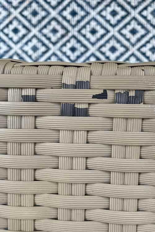 Paint Outdoor Resin Wicker Furniture, How To Remove Paint From Plastic Wicker Furniture