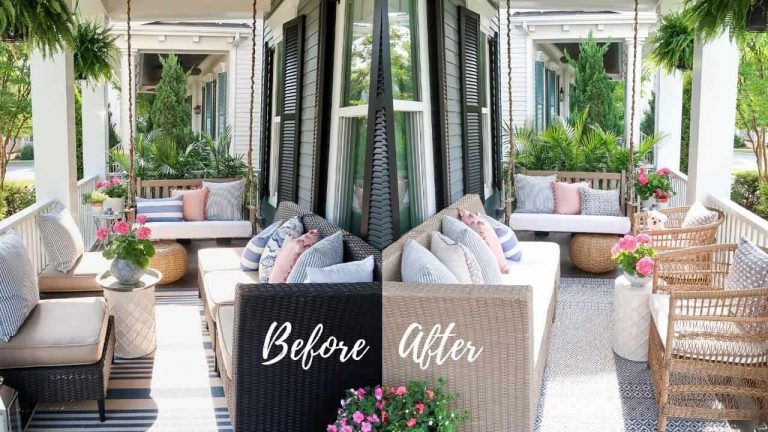How-to Spray Paint Outdoor Resin Wicker Furniture!