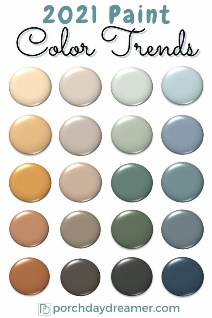 2021 Paint Color Trends Best Of The Picks Porch Daydreamer - Latest Paint Color Trends 2021