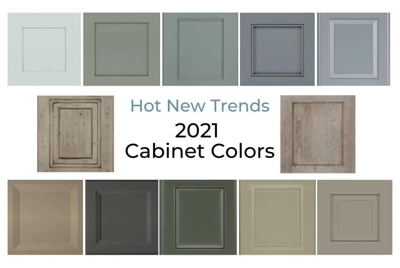 Cabinet Color Trends Goodbye Gray, Green Kitchen Cabinets 2021