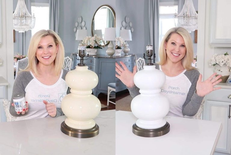 How-to Paint a Ceramic Lamp ANY Color!