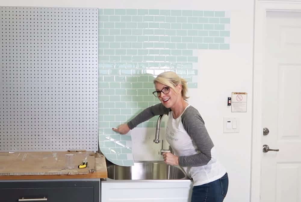 L And Stick Tile How To Install On A Wall Porch Daydreamer - How To Install Kitchen Wall Tiles