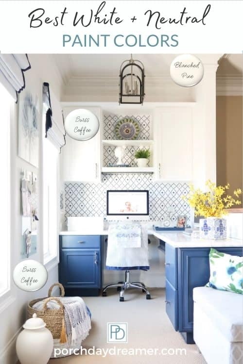 Best White And Neutral Paint Colors Walls Cabinets And Trim Porch Daydreamer