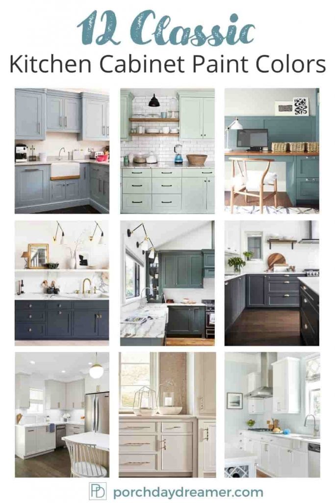12 Classic Kitchen Cabinet Paint Colors - Porch Daydreamer