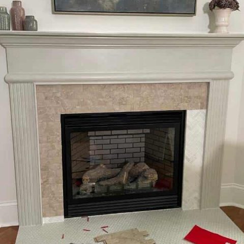 Easy Stick On Tiles Update Your, Stick On Backsplash For Fireplace
