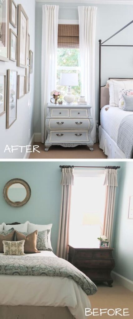 before-after-painted-stained-nightstand-porch-daydreamer