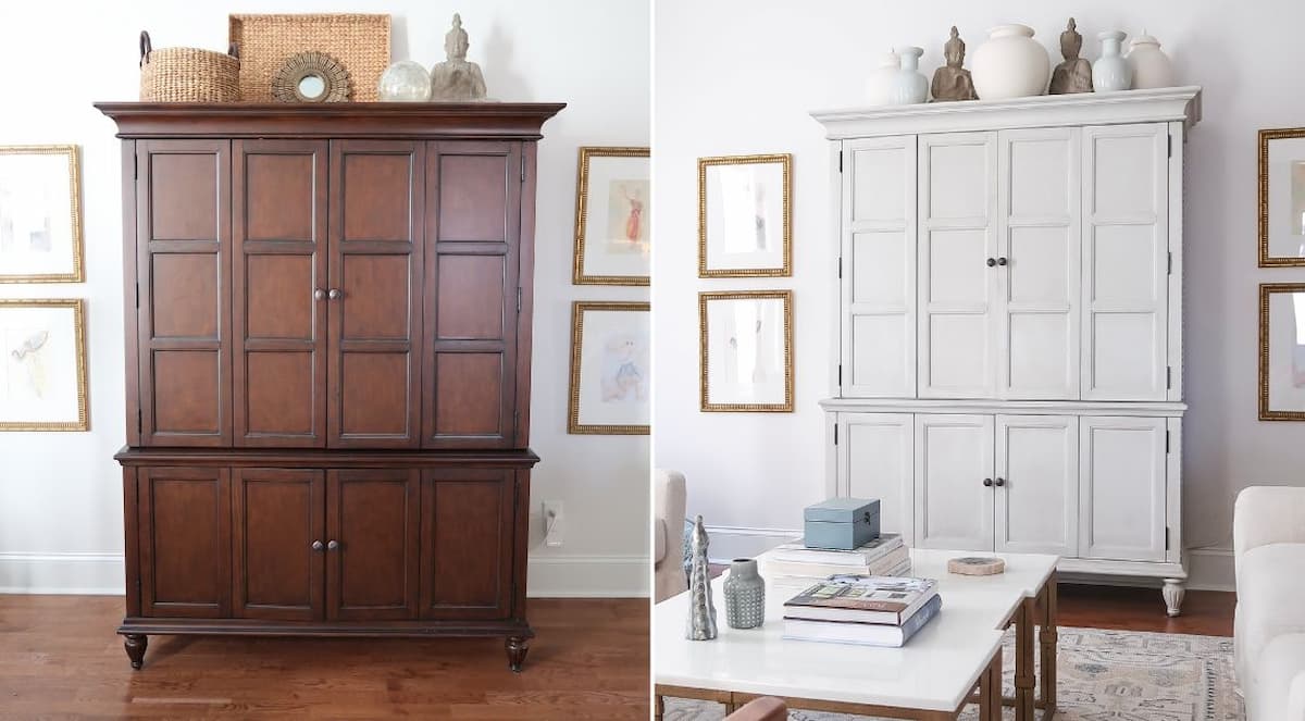 Howto Paint Stained Wood Furniture for Beginners Porch Daydreamer