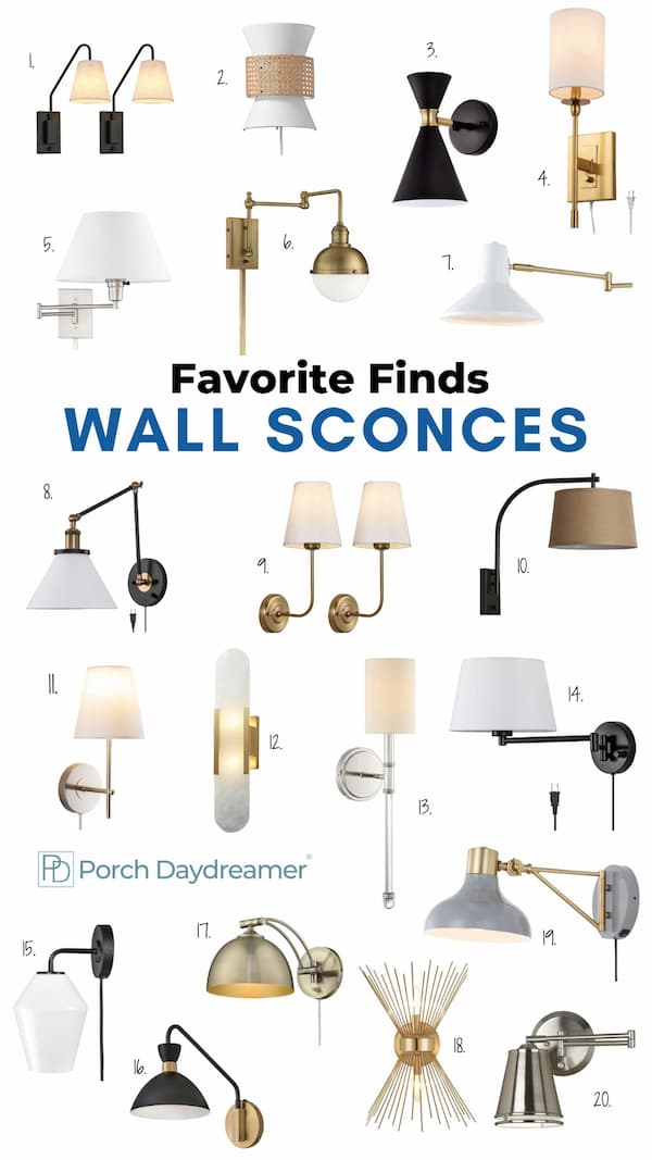 Easy Guide to Hanging Wall Sconces (damage free!) - Porch Daydreamer