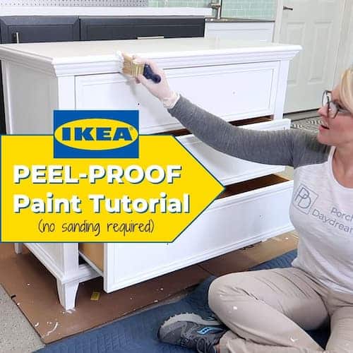 Paint IKEA Furniture: Easy hack for a peel proof finish!