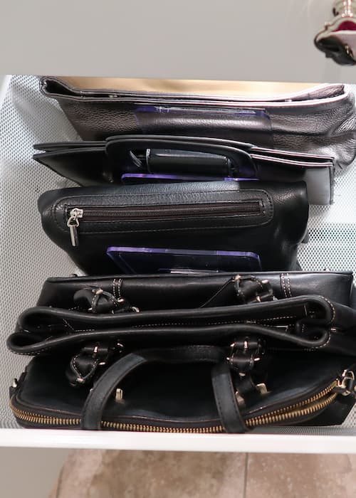 organize-narrow-purses-acrylic-organizer