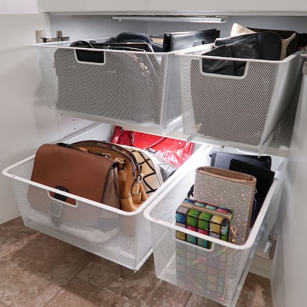 Organize Purses in a Cabinet with Lighting