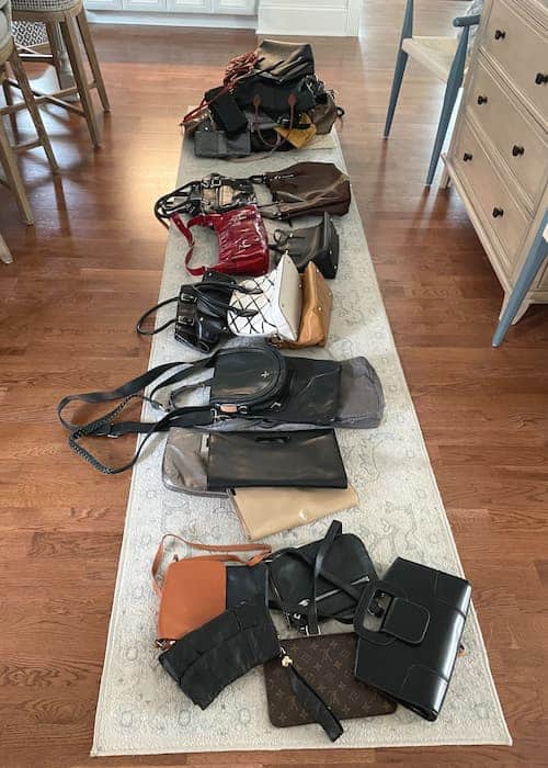 organizing-purses-type-what-to-donate-keep
