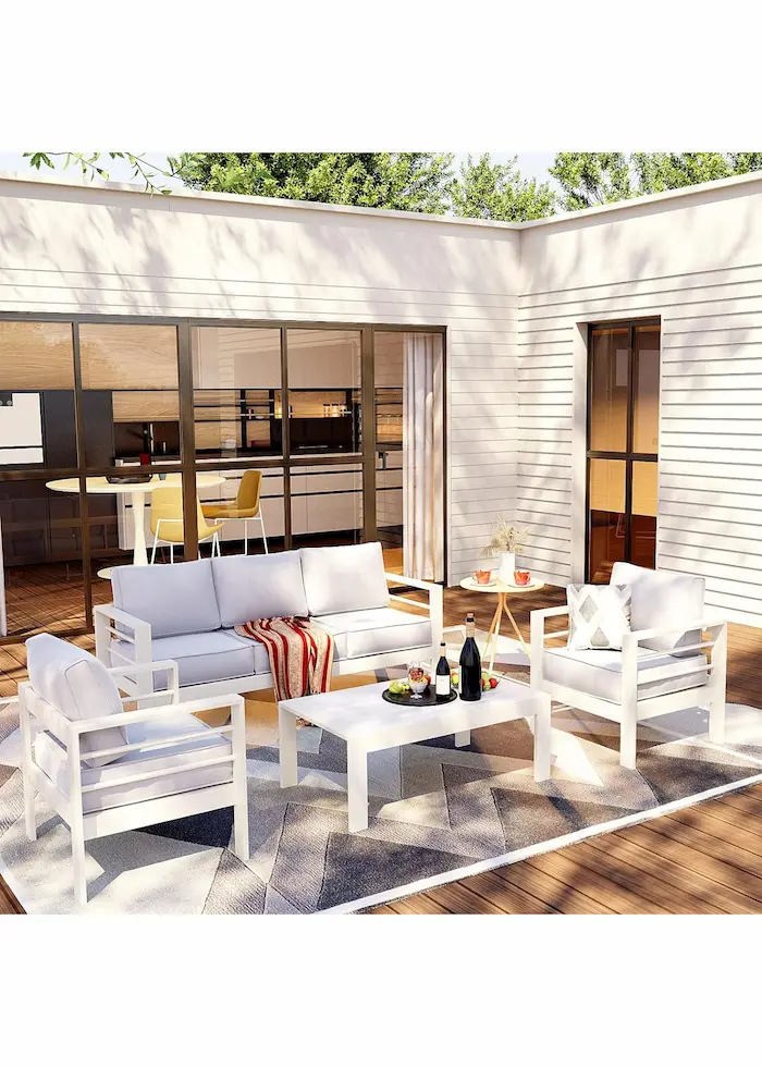 white-metal-modern-outdoor-patio-furniture-set