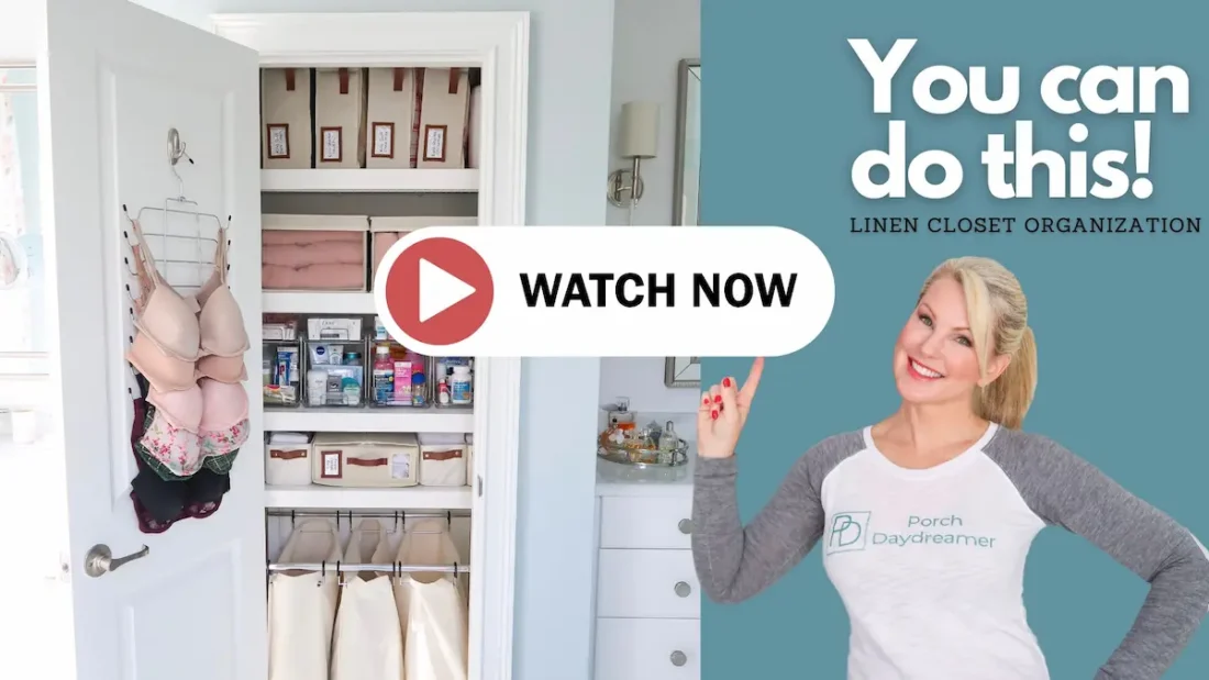watch-how-to-organize-linen-closet-porch-daydreamer-youtube
