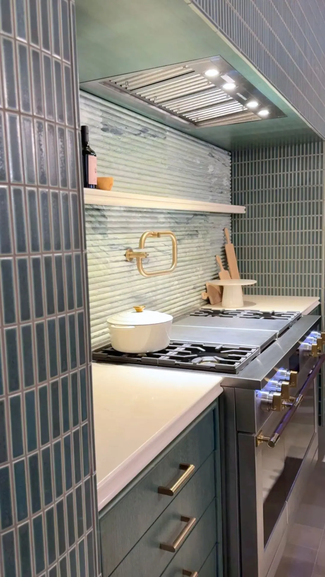 green-tile-green-marble-kitchen-gold-pot-filler